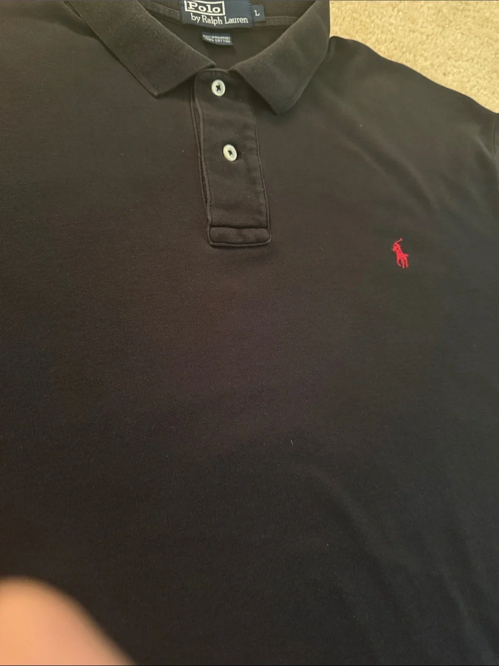 3 EUC RALPH LAUREN POLO polo shirts, size men’s L